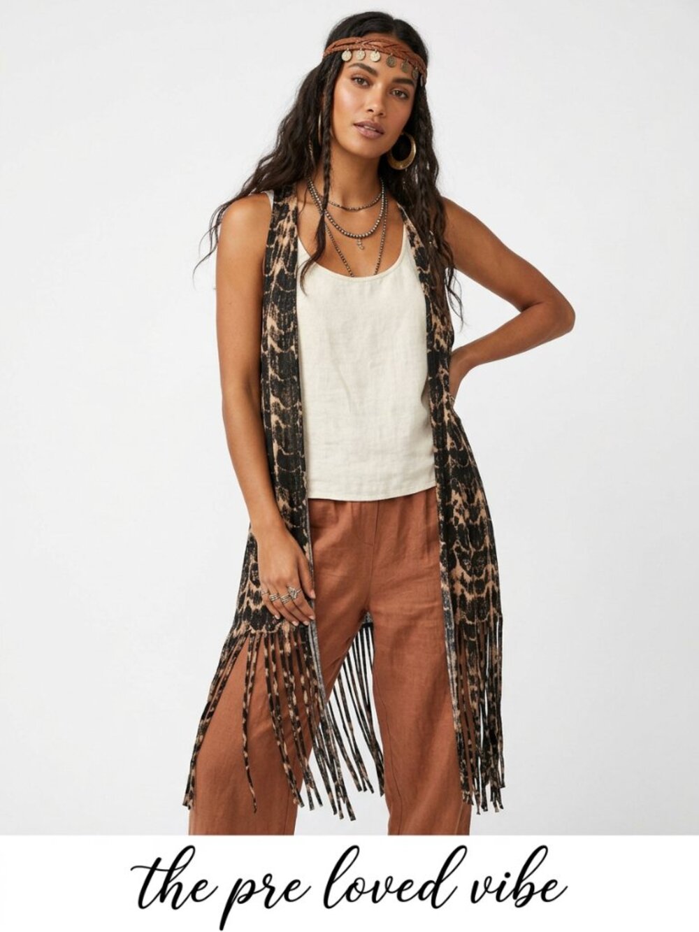 Eye candy  Cardigan 2X Women's Bohemian Hipster Gypsy Animal Print   Y2K